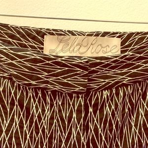 Lela Rose—Cool print, fine cut/fabric. EUC.